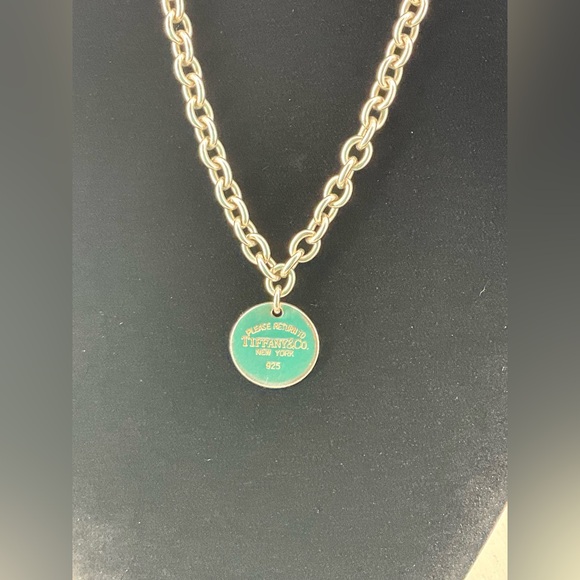 Tiffany & Co Sterling Necklace Chocker Round Tag 35.8 grams - Picture 3 of 7